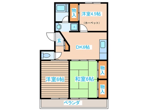 フォ－シ－ズン連坊の物件間取画像